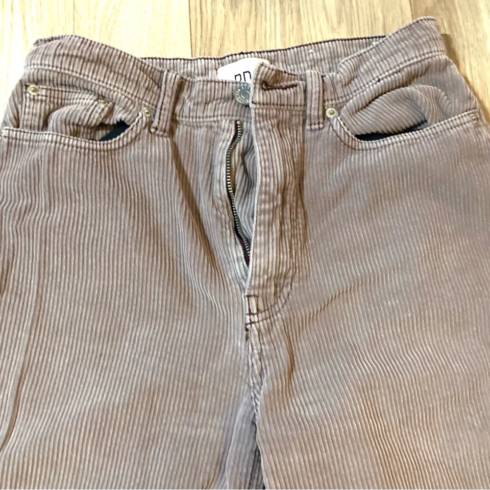 BDG Wide Leg Corduroy Pants in Mauve Brown - Picture 3 of 7